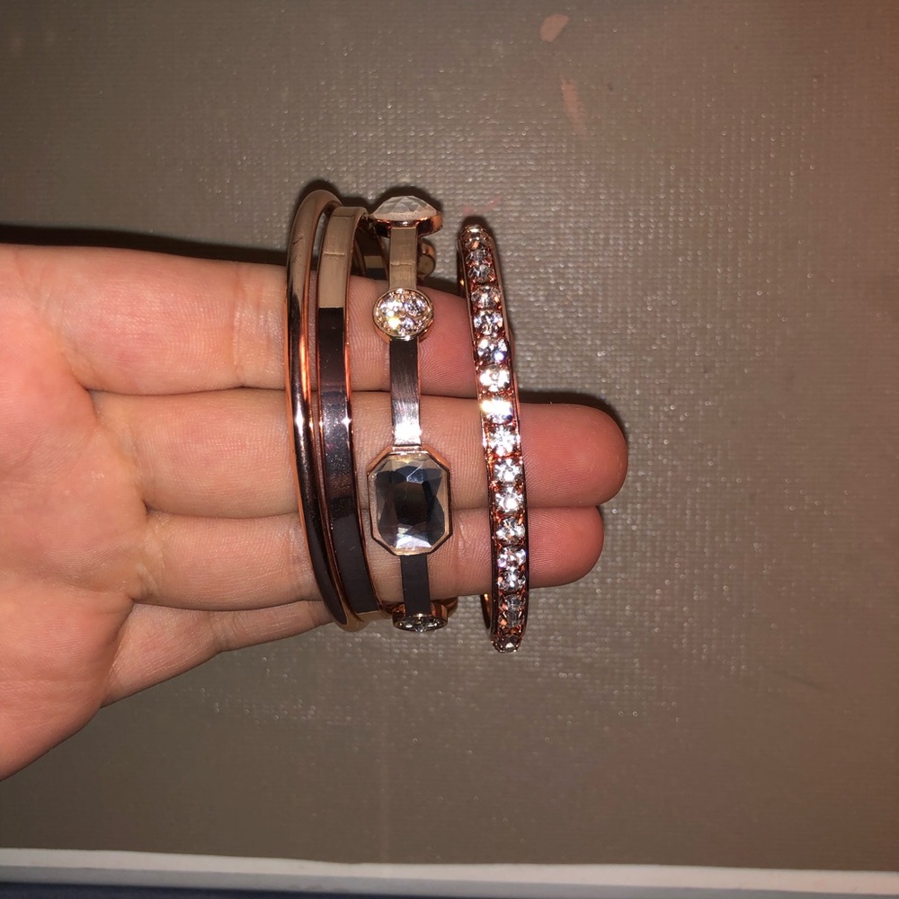 Guess rose gold bracelets